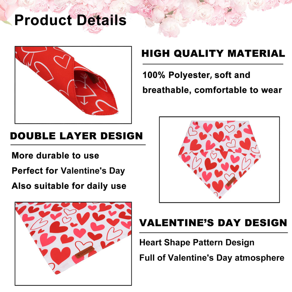 ADOGGYGO two-bandana set shown for Valentine photoshoots and walks
