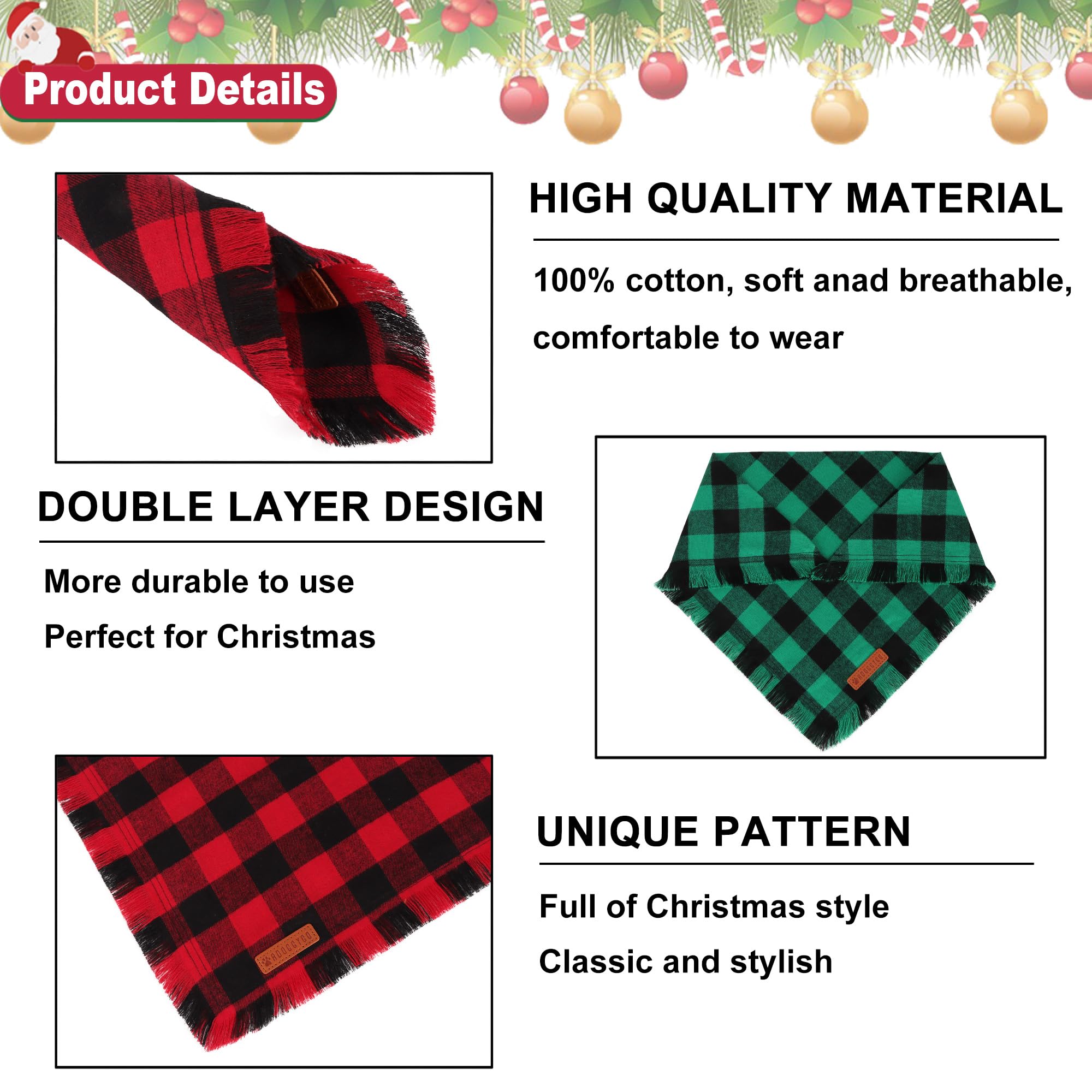 ADOGGYGO X-Large dog bandana fits up to 21 inches for bigger breeds.