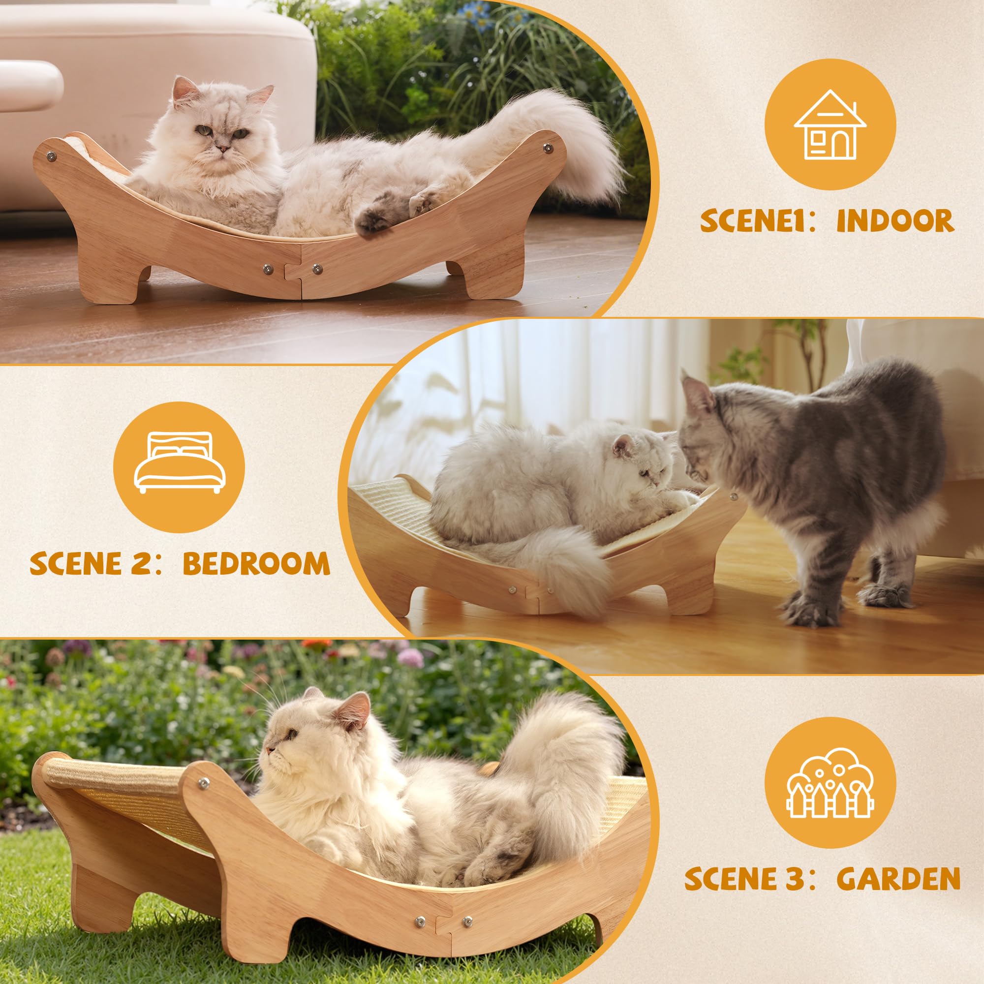Adolug modern cat furniture adds a stylish, durable room accent.