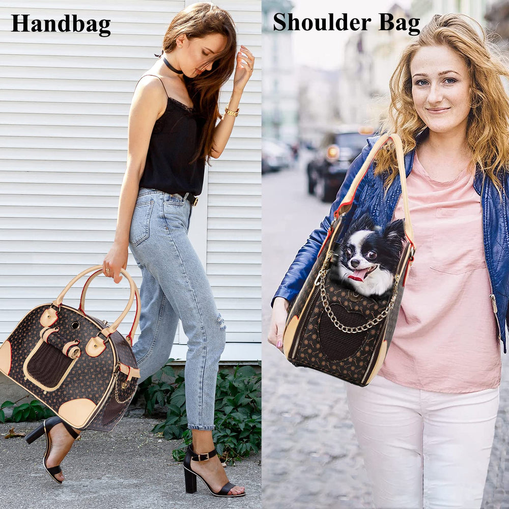 Adriene's Choice luxury pet carrier interior reveals soft padded space for pets