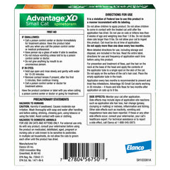 Advantage XD spot-on application at the neck enables easy, precise dosing.