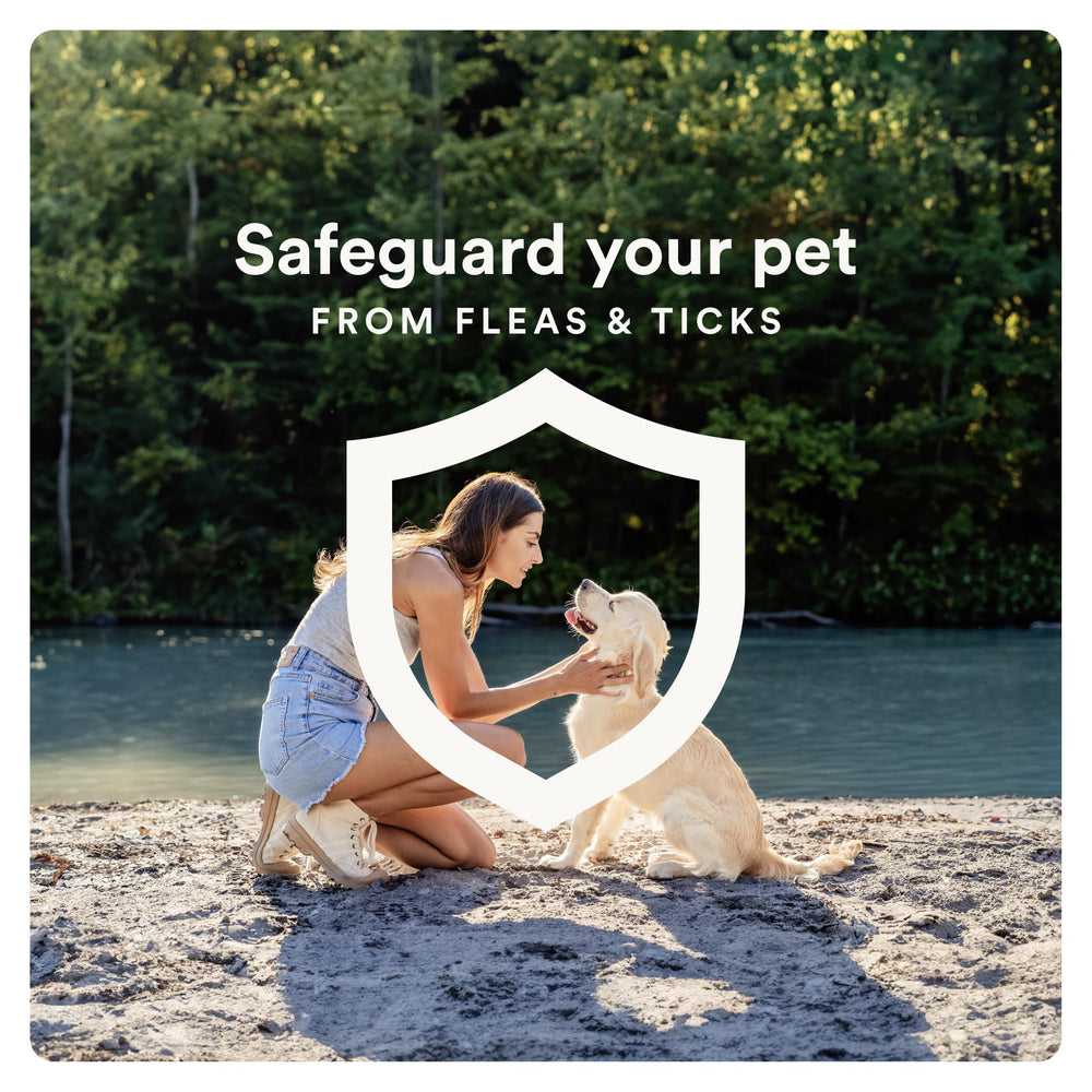 Advecta Ultra protects outdoors against fleas, ticks, and mosquitoes.