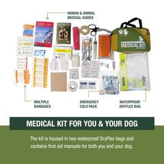 Adventure Medical Kits Me & My Dog Medical Kit cold pack helps soothe bumps on trail.