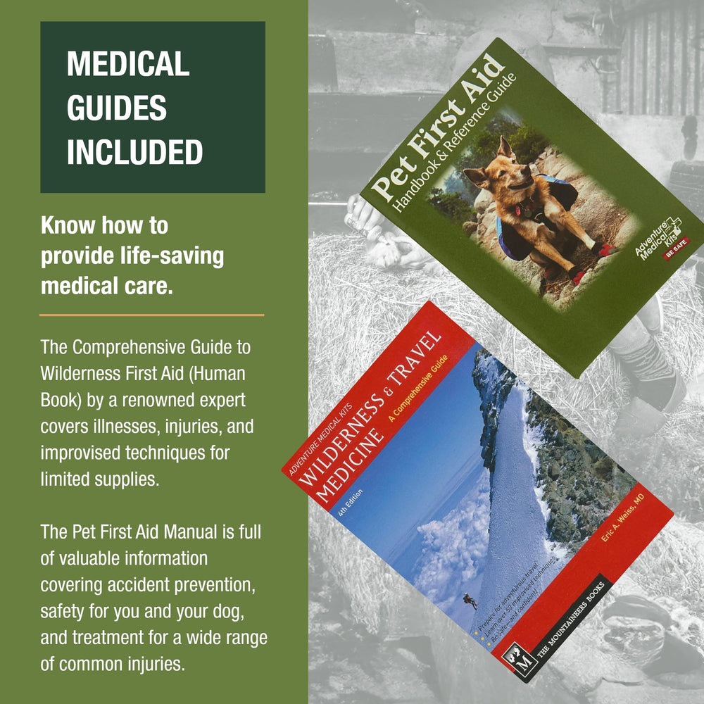 Adventure Medical Kits Me & My Dog Medical Kit SOL blanket provides warmth if conditions change.