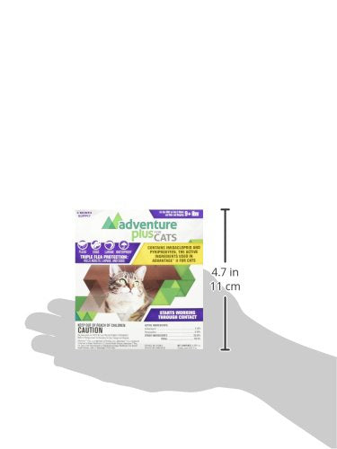 Adventure Plus spot-on application image demonstrating cat protection