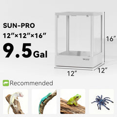 ADVINCI Reptile Terrarium knock-down assembly demonstrates tool-free setup