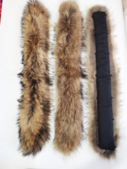 Adynice hairs collar worn with a down jacket for elegance.