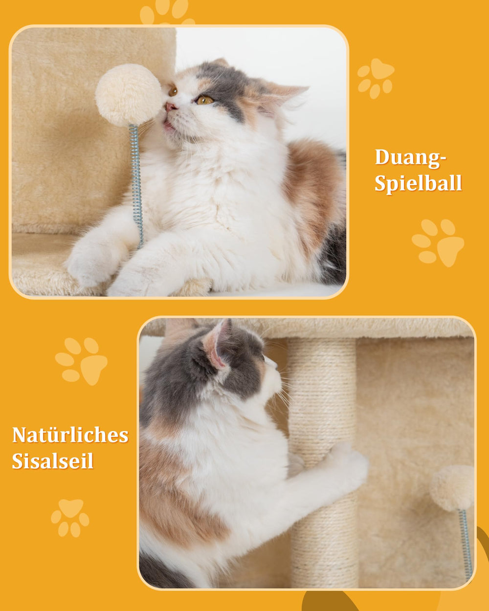 Aechonow cat tree senior-friendly design supports easy climbing for older cats.
