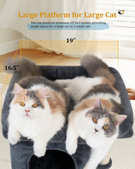 Aechonow cat tree sisal post 24in provides durable scratching and exercise.
