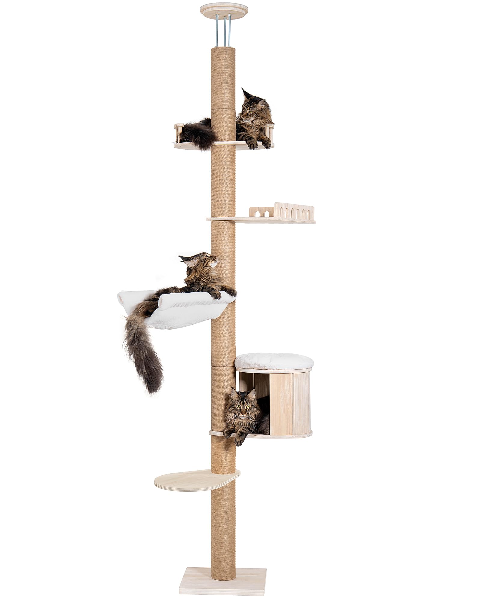 Aechonow cat-tree vertical space-saving design ideal for small apartments