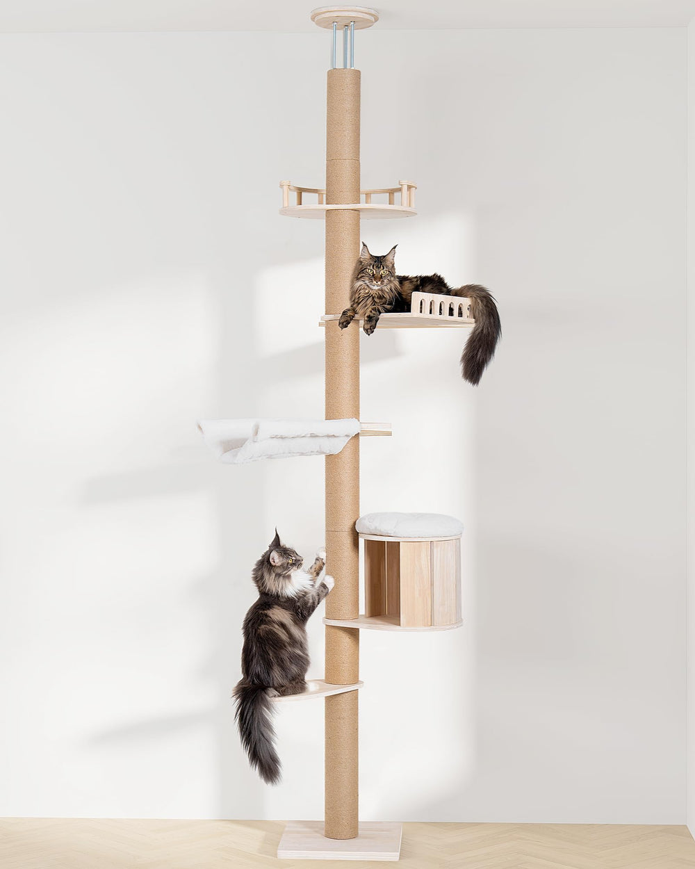 Aechonow cat-tree top perch bed offering wide lounging surface