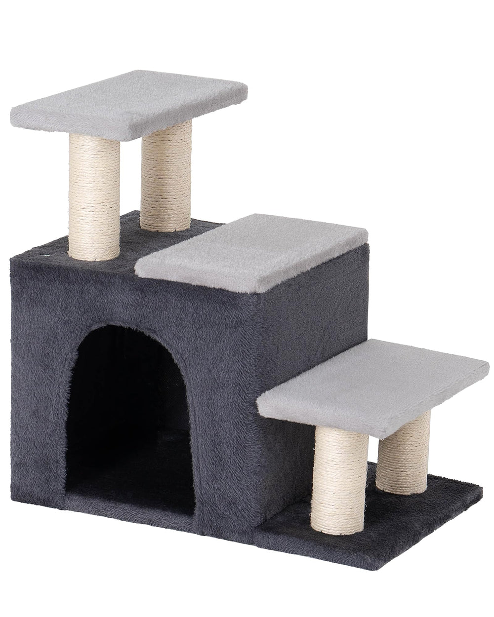 Aechonow grey 3-in-1 pet stairs blend with home decor and mobility needs.