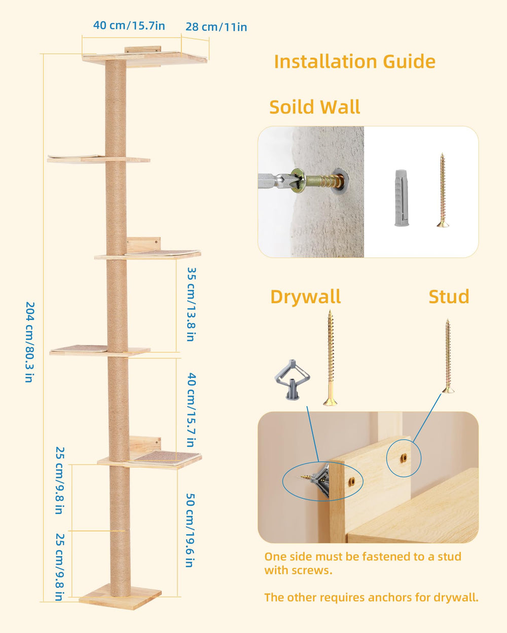Aechonow five non-slip carpet pads cushion landings in daily play.