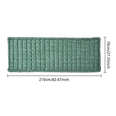 AEEISHOMEREFORM couch cover 3-cushion fit side view shows proper sizing.