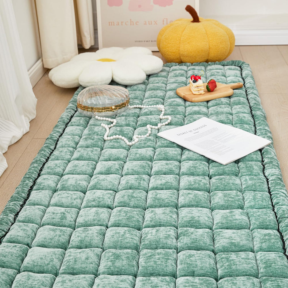 AEEISHOMEREFORM multi-purpose pet mat illustrates sofa, bed, and floor use.