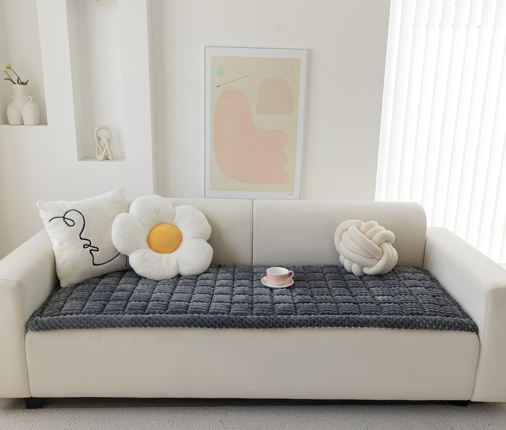 AEEISHOMEREFORM multi-use pet mat serves as a bed or floor cushion.