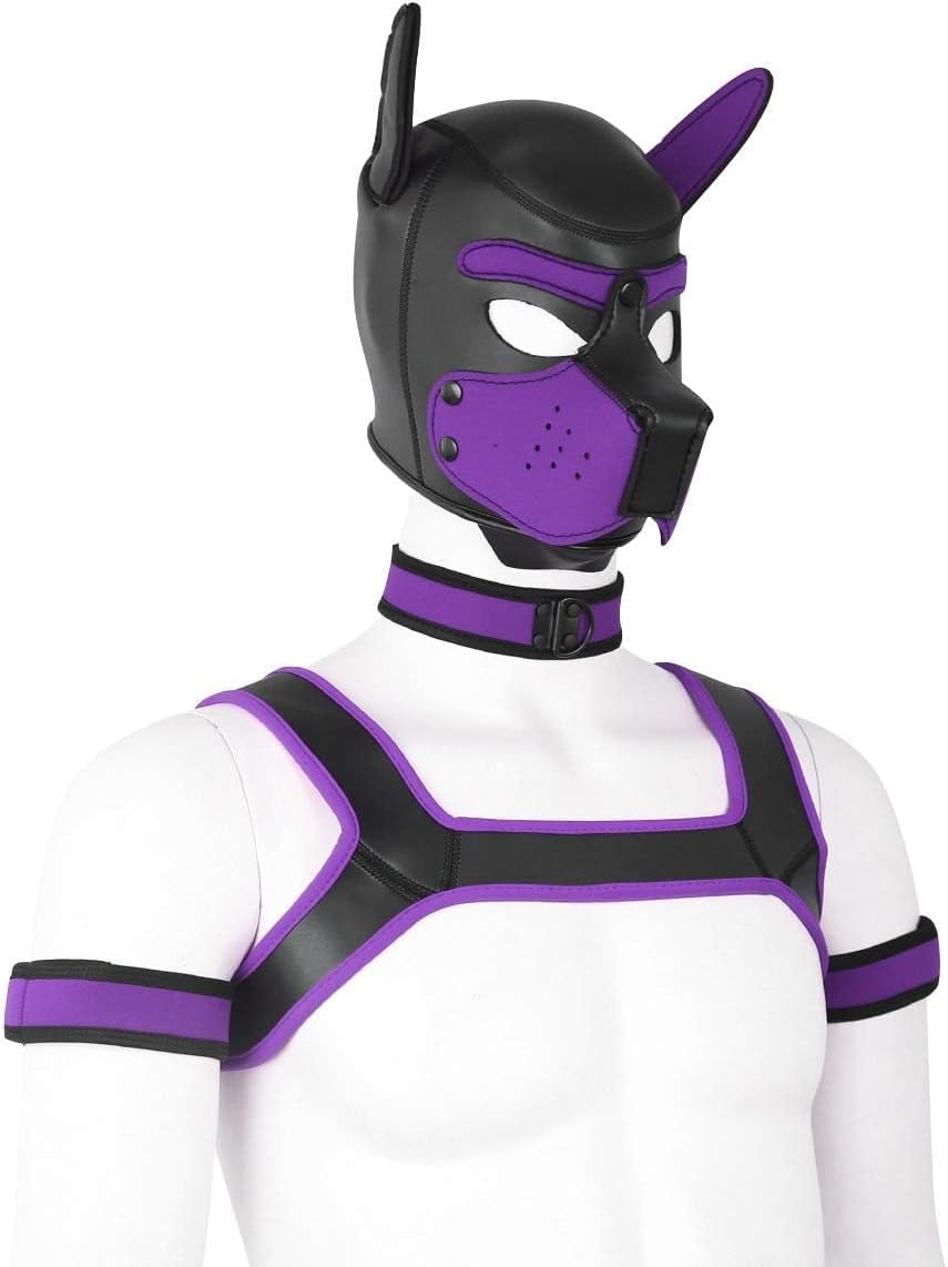 Aendu puppy hood close-up reveals premium PU leather texture