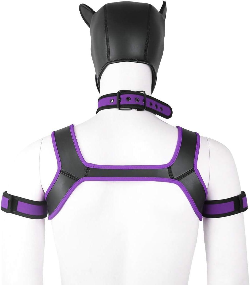 Aendu puppy hood removable mouth mask shown for easy meals