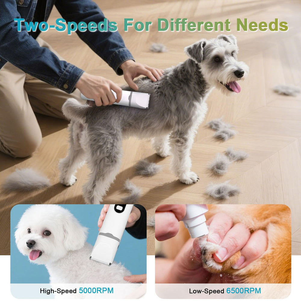 Aenncci detachable, washable blades simplify post-grooming cleaning.