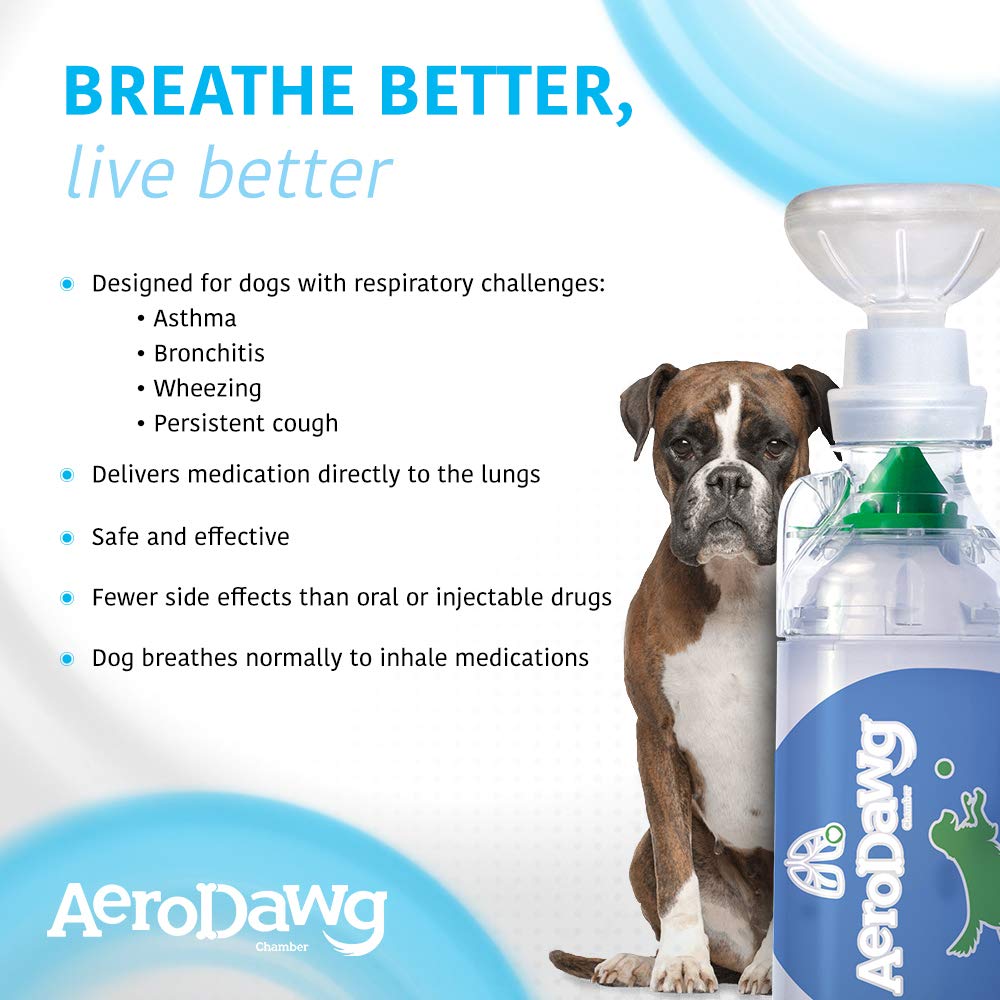 AeroDawg Flow-Vu indicator in action shows breath counts for accurate dosing.