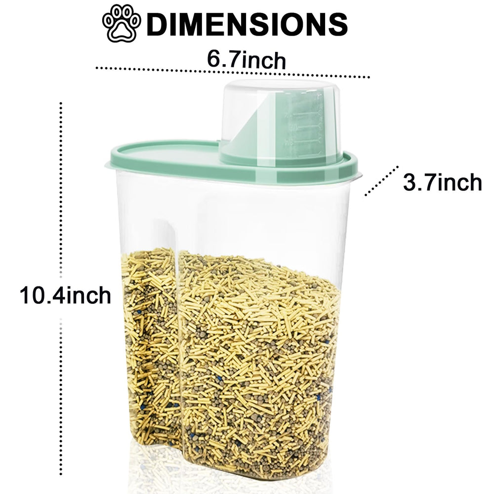 AEROiVi cat litter storage with spout pour for spill-free handling