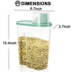 AEROiVi cat litter storage with spout pour for spill-free handling