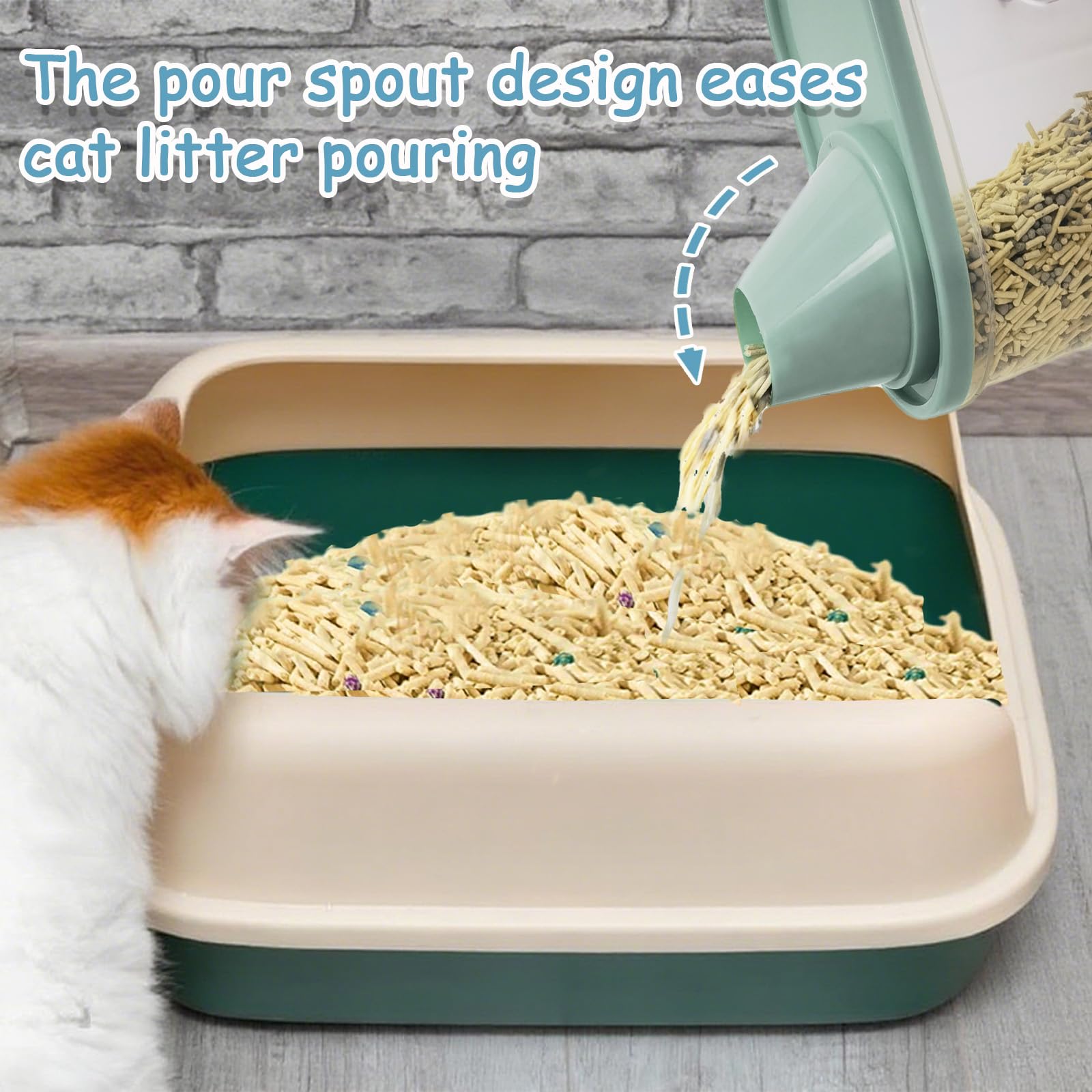 AEROiVi transparent litter container shows level at a glance