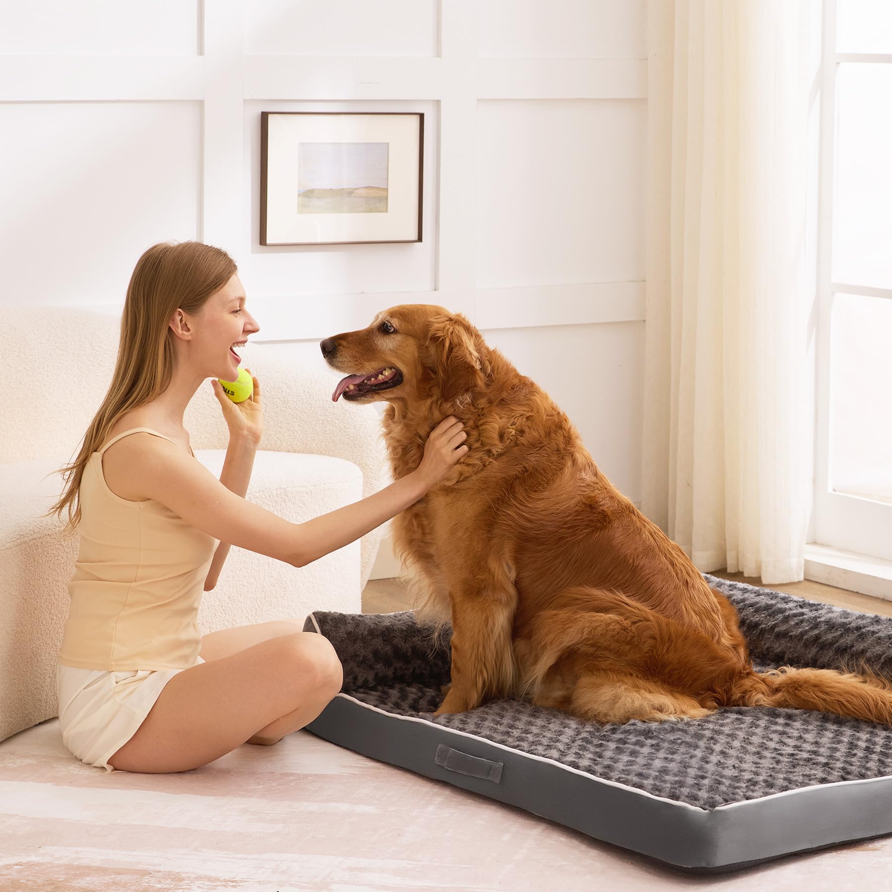 Aeroluxe bed fits neatly in crates or corners for space-efficient lounging.