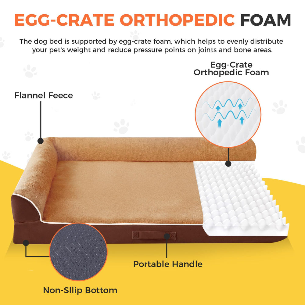 Aeroluxe dog bed L-shaped neck support for cozy lounging