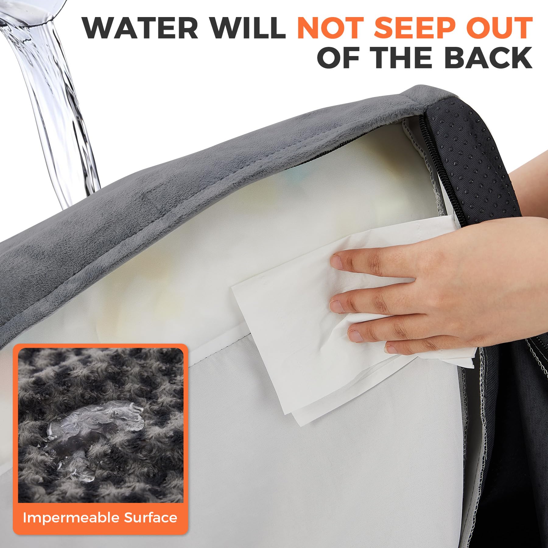 Aeroluxe dog bed-removable-machine-washable-cover makes cleaning quick and easy