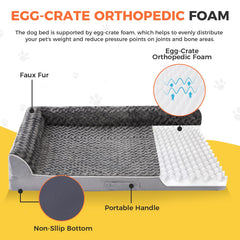 Aeroluxe orthopedic egg-crate foam close-up showing even weight distribution for comfort.