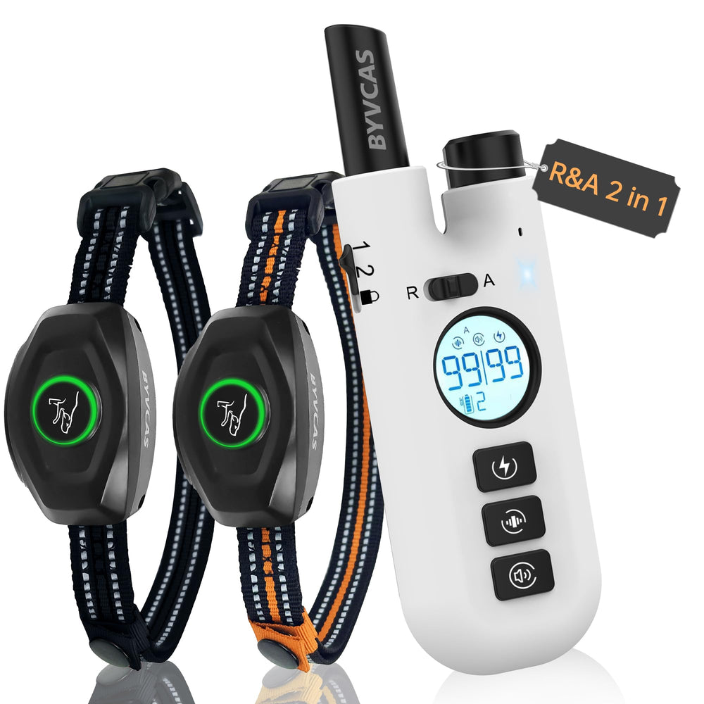 Aertyole bark collar with remote front view for clear neighborhood-friendly training.