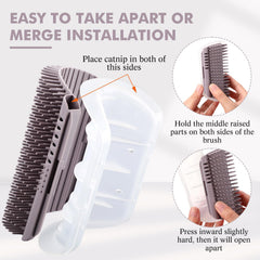 Afarnook soft plastic bristles closeup providing gentle massage.