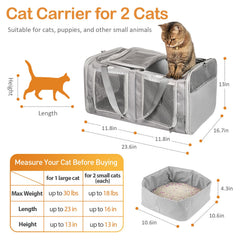 A.FATI ventilated mesh windows provide airflow and visibility for nervous cats