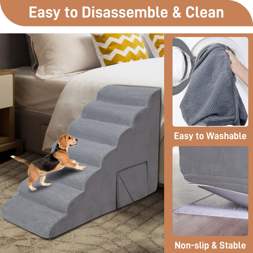 A.FATI dog stairs-2in1-ramp offers versatile ramp and stair options
