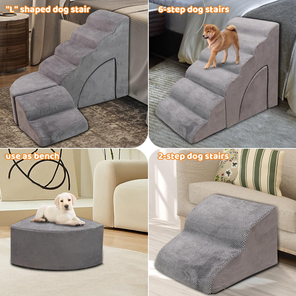 A.FATI foldable 2-to-6 step configuration adapts to spaces