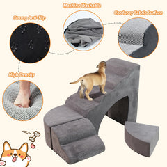 A.FATI dog stairs left-side attachment saves space and reduces trips