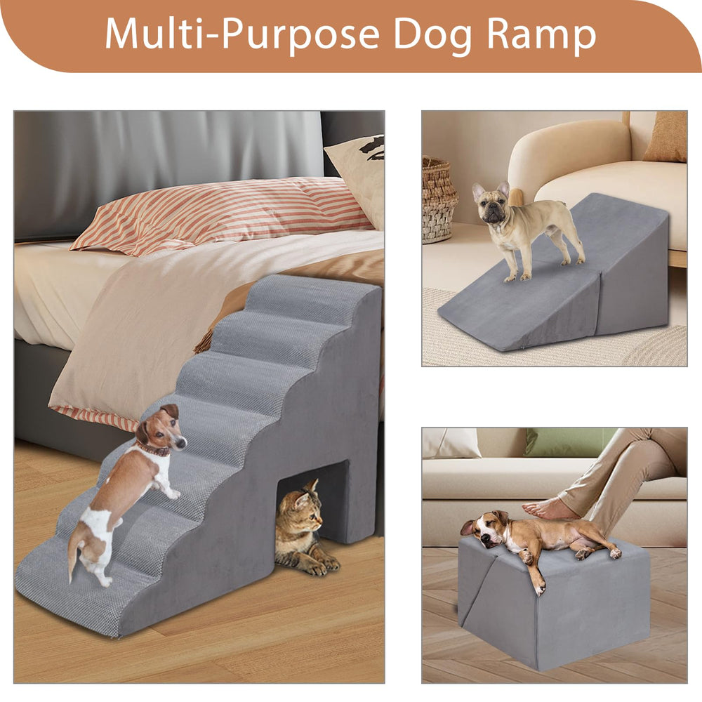 A.FATI dog stairs-vacuum-sealed-packaging ships compactly