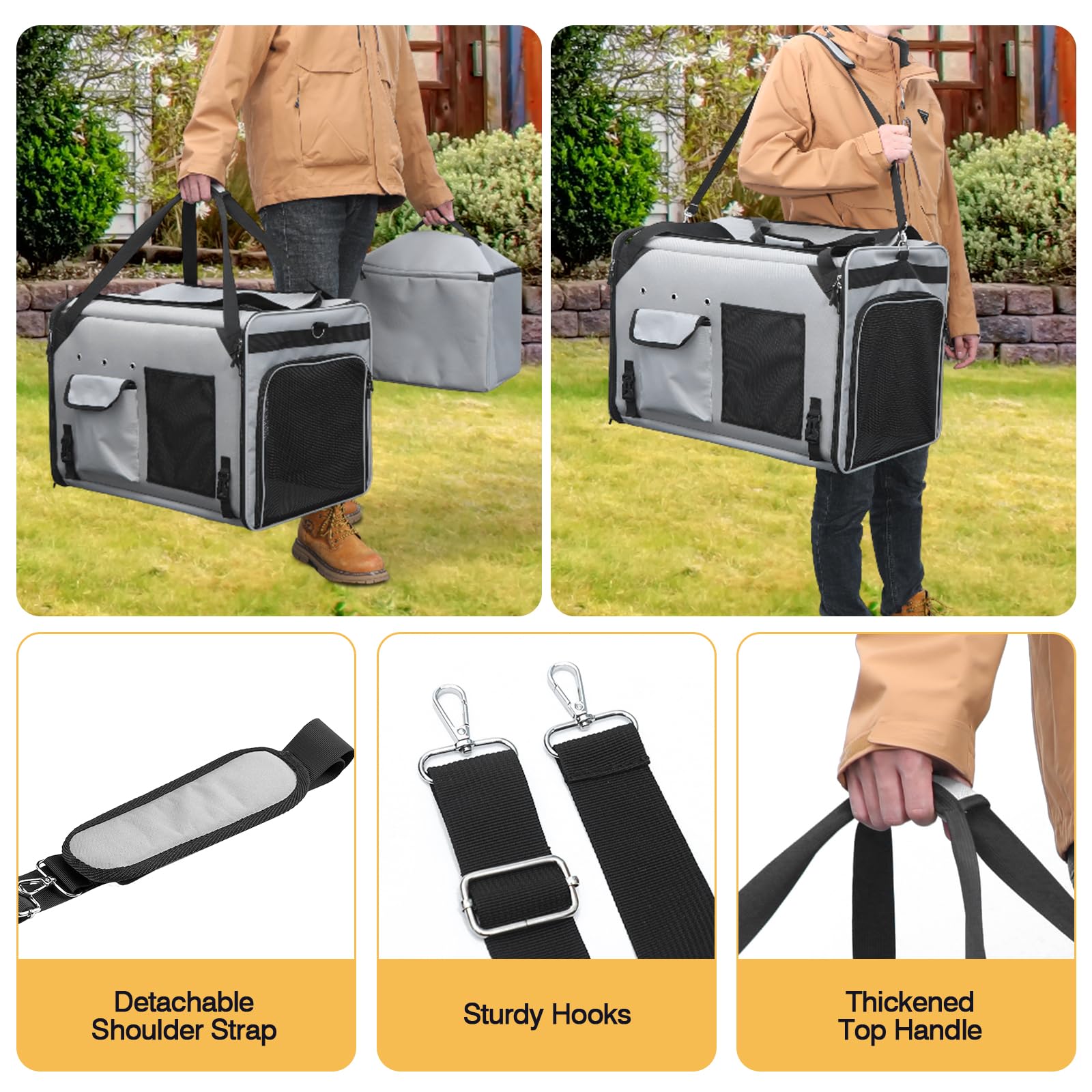 A.FATI secure fastenings with stainless steel frame ensure stability on bumpy rides.