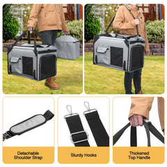 A.FATI secure fastenings with stainless steel frame ensure stability on bumpy rides.