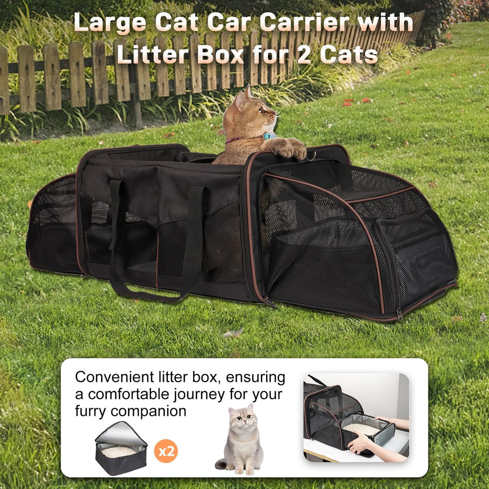 A.FATI travel carrier supports cats and dogs up to 30 lbs with comfort