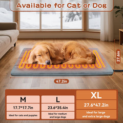 AFDUV heating pad temperature controls highlight adjustable heat for pets