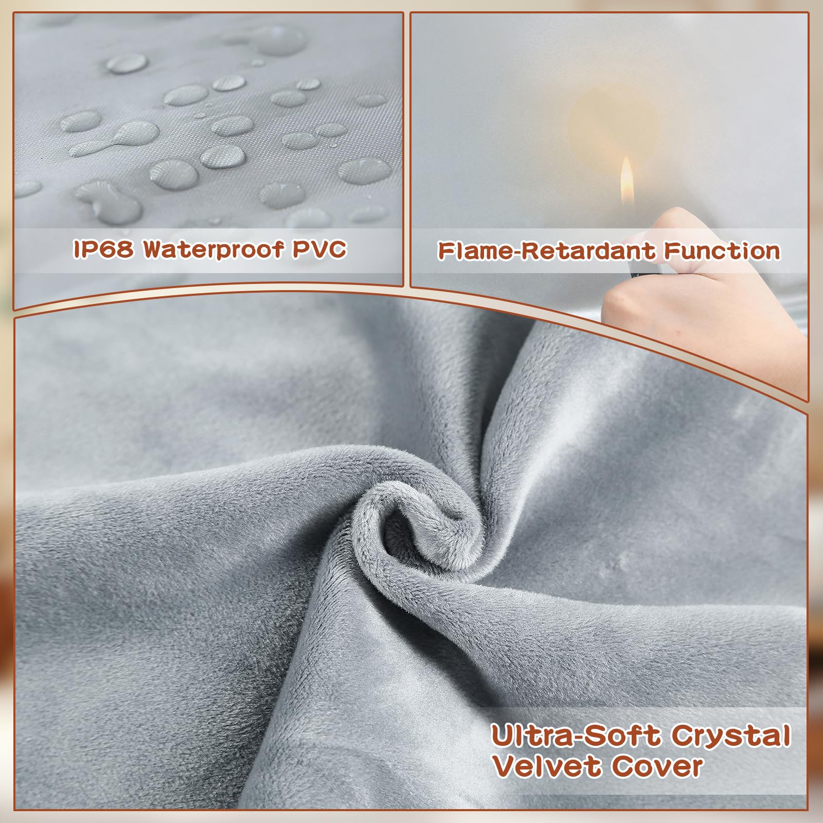 AFDUV washable velvet cover image conveys easy cleaning after muddy outdoor adventures