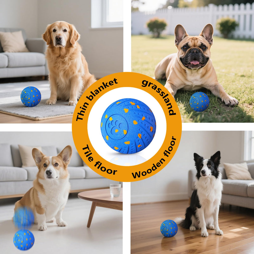 Affiuya IP54 water-resistant dog ball blue cleans easily after outdoor adventures.