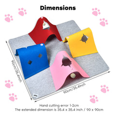 AFLIFLI cat tunnel bed spaces shows soft felt den for cozy naps