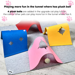 AFLIFLI foldable cat tunnel highlights portability for travel and small apartments
