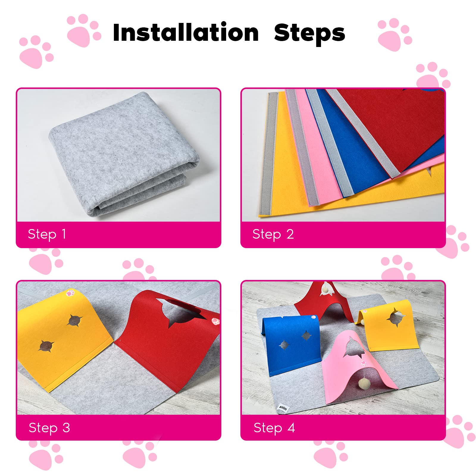AFLIFLI indoor pet play area provides spacious exploration and rest