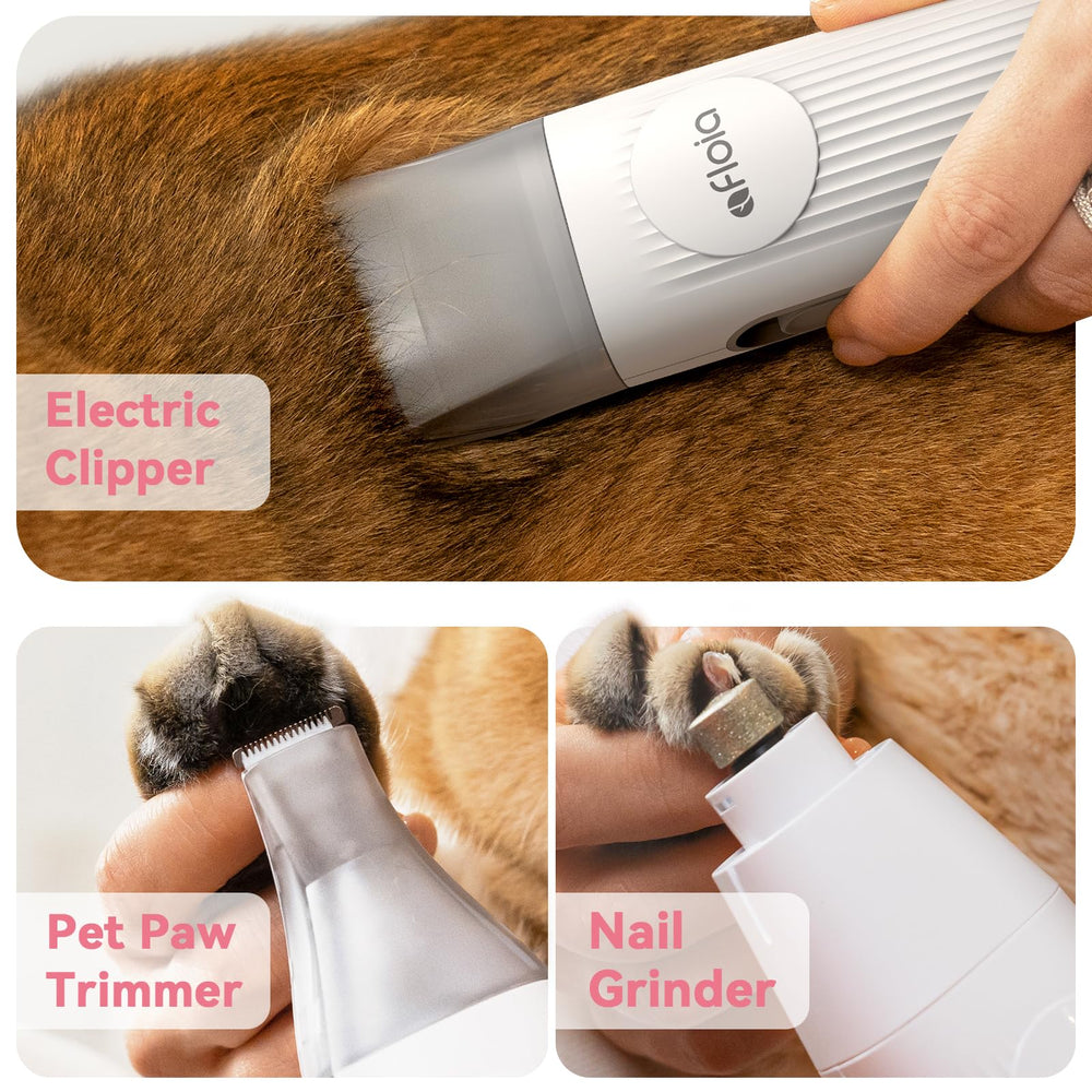 Afloia dog grooming kit cordless detachable clipper enables mess-free grooming on the go.