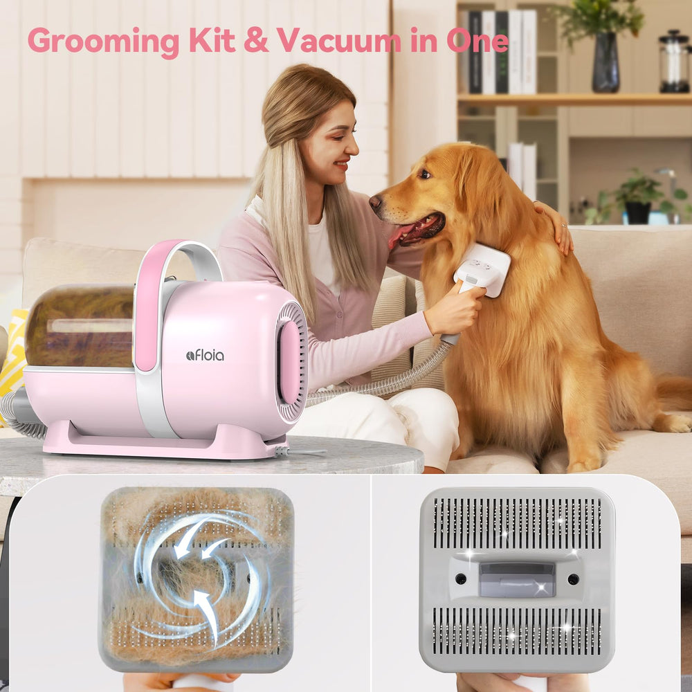 Afloia dog grooming kit low-noise design keeps pets calm during trimming sessions.