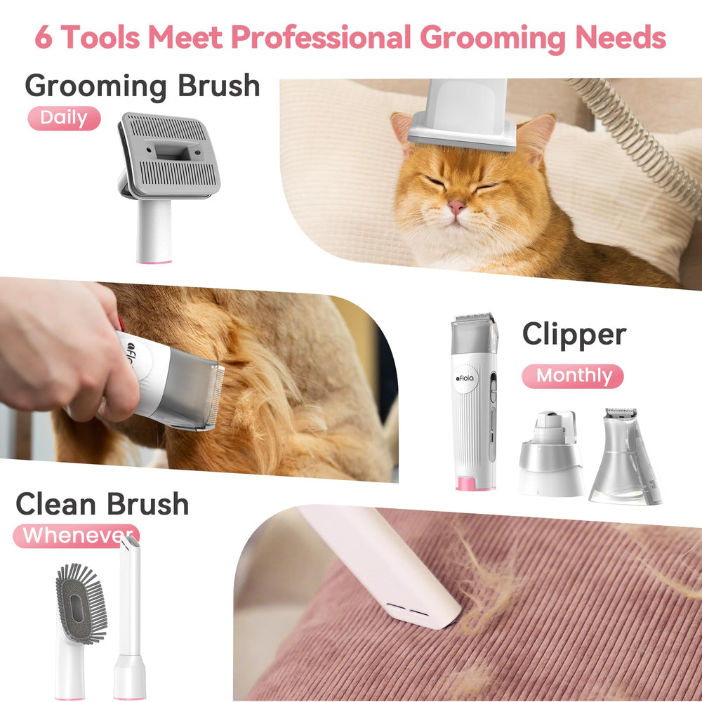 Afloia dog grooming kit storage bag keeps tools organized for home or travel.